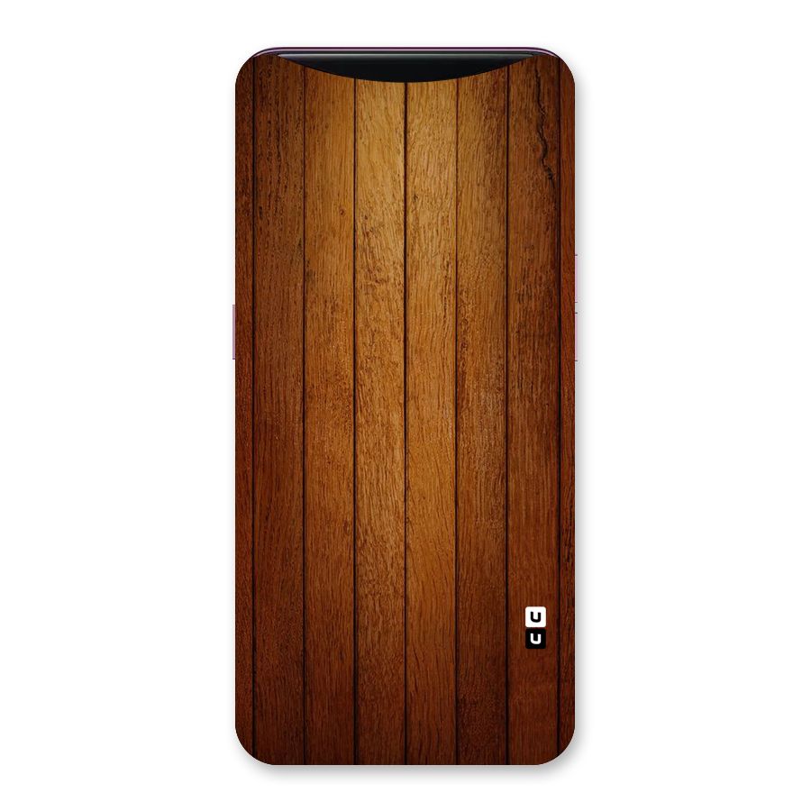Proper Brown Wood Back Case for Oppo Find X