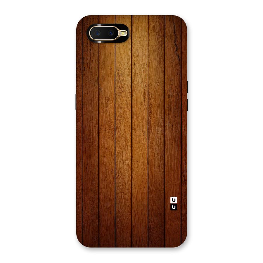 Proper Brown Wood Back Case for Oppo K1