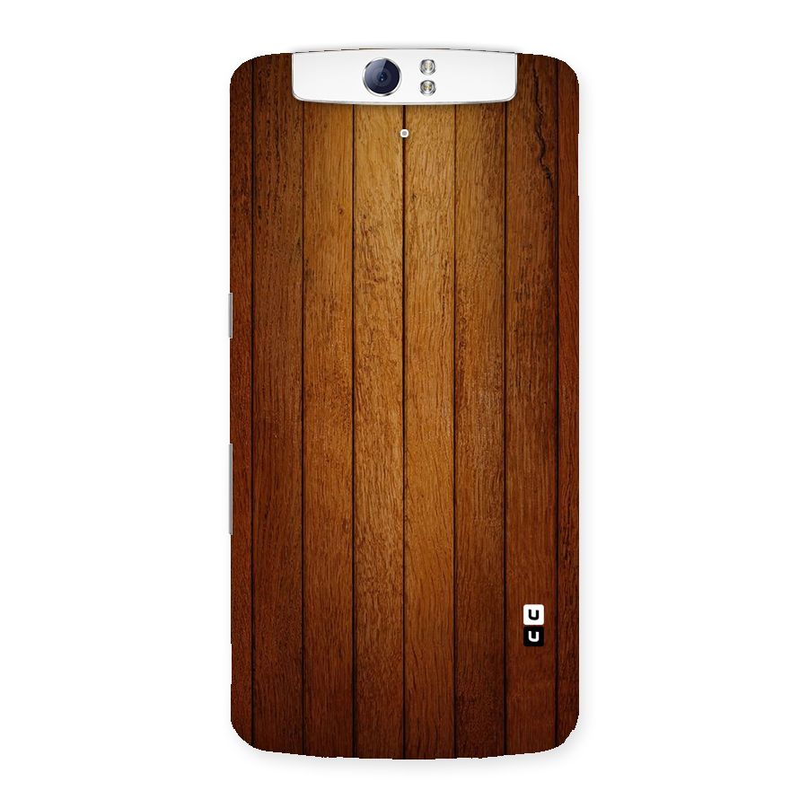 Proper Brown Wood Back Case for Oppo N1