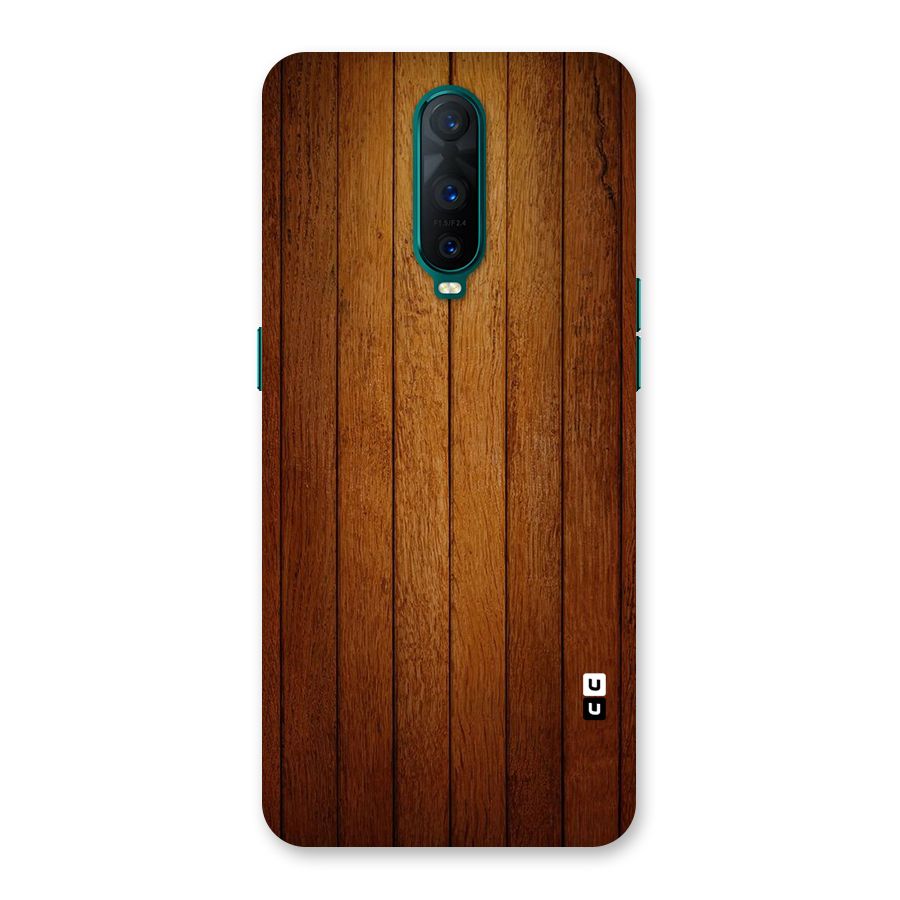 Proper Brown Wood Back Case for Oppo R17 Pro