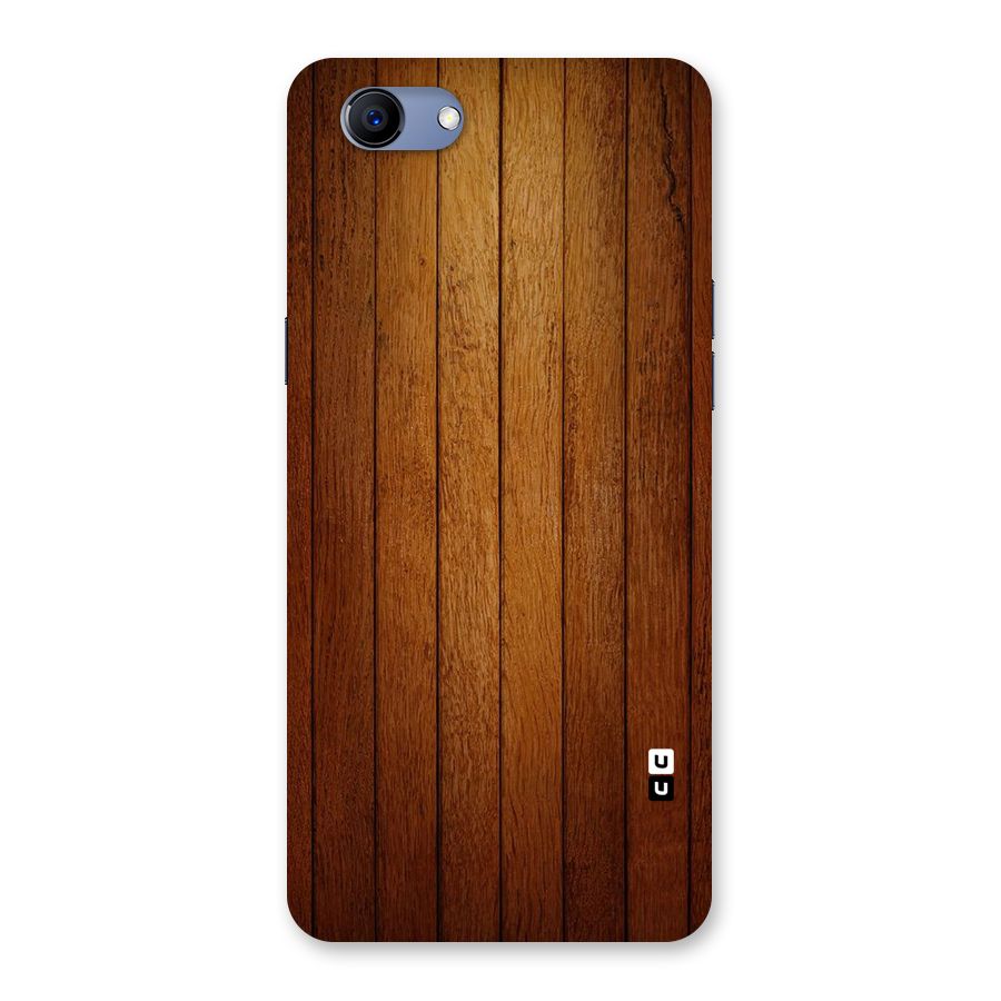 Proper Brown Wood Back Case for Oppo Realme 1