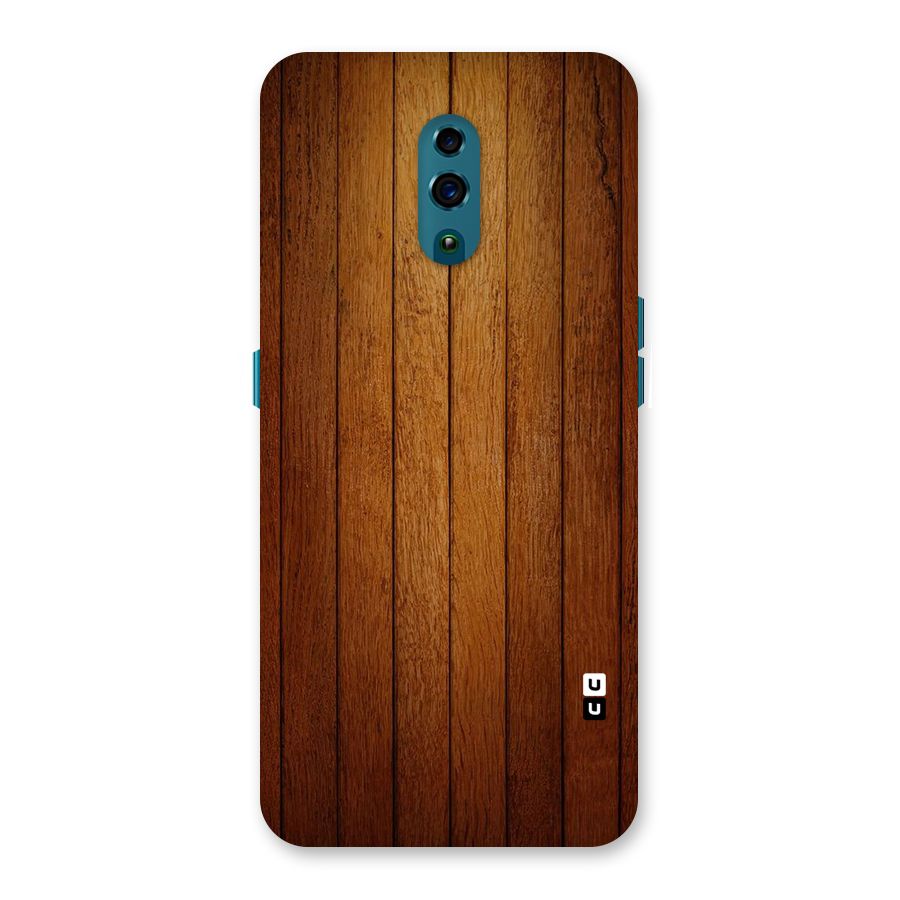 Proper Brown Wood Back Case for Oppo Reno