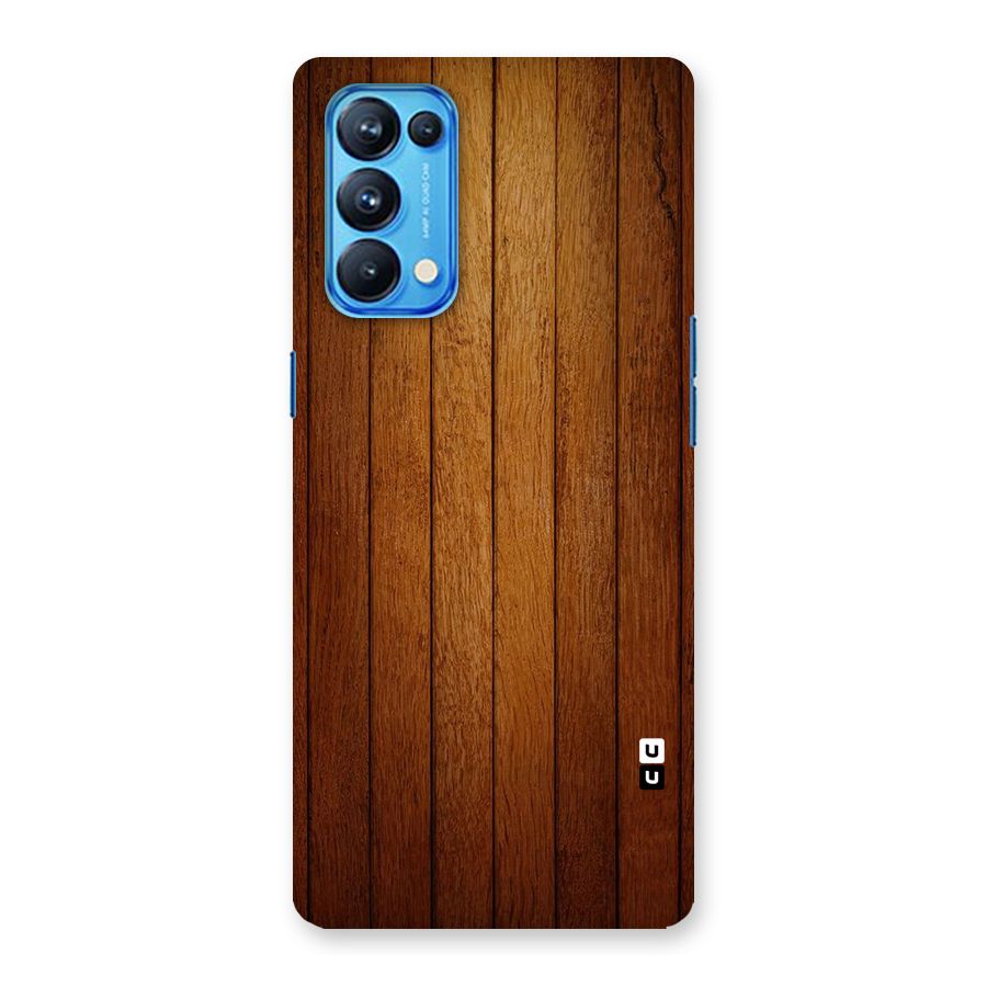 Proper Brown Wood Back Case for Oppo Reno5 Pro 5G