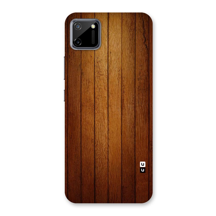 Proper Brown Wood Back Case for Realme C11