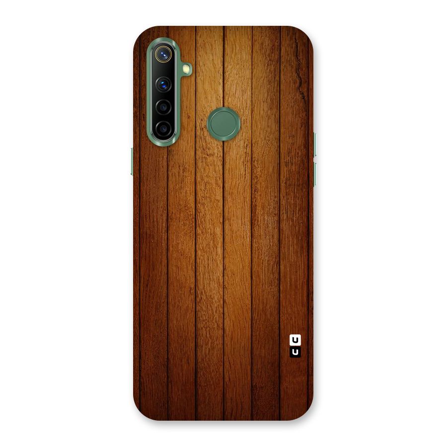 Proper Brown Wood Back Case for Realme Narzo 10