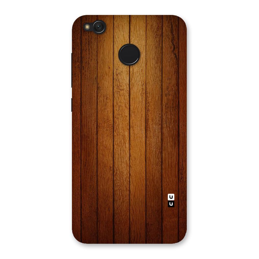 Proper Brown Wood Back Case for Redmi 4