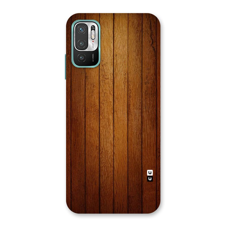 Proper Brown Wood Back Case for Redmi Note 10T 5G