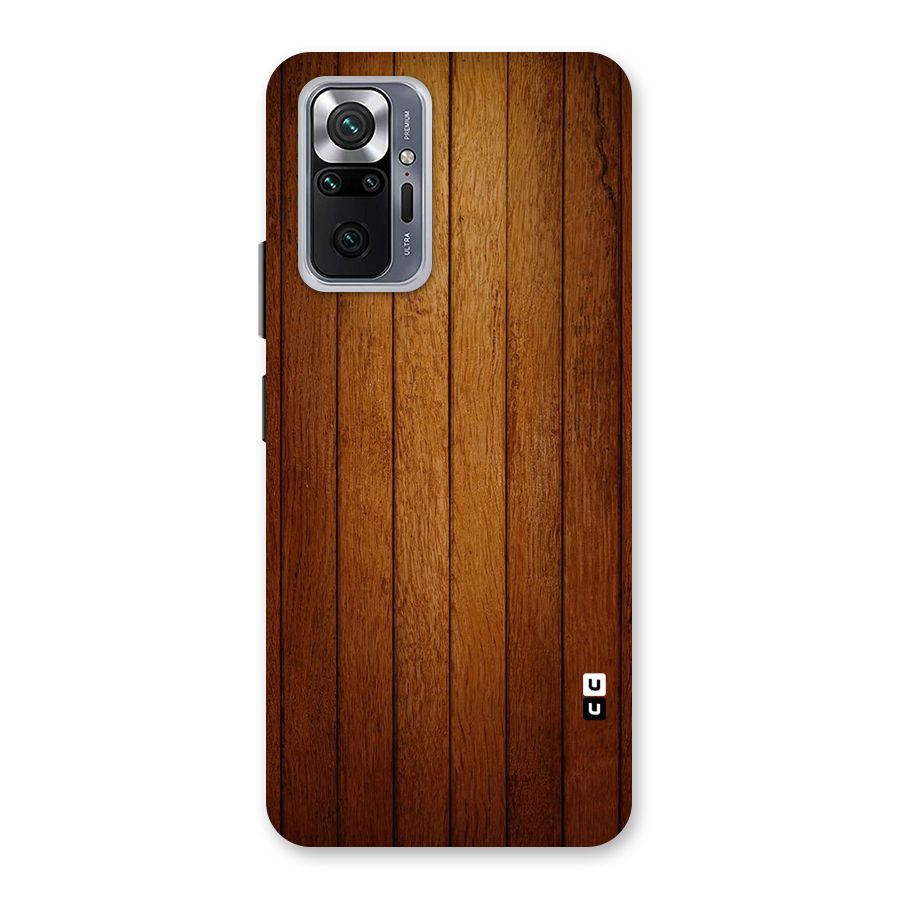 Proper Brown Wood Back Case for Redmi Note 10 Pro Max