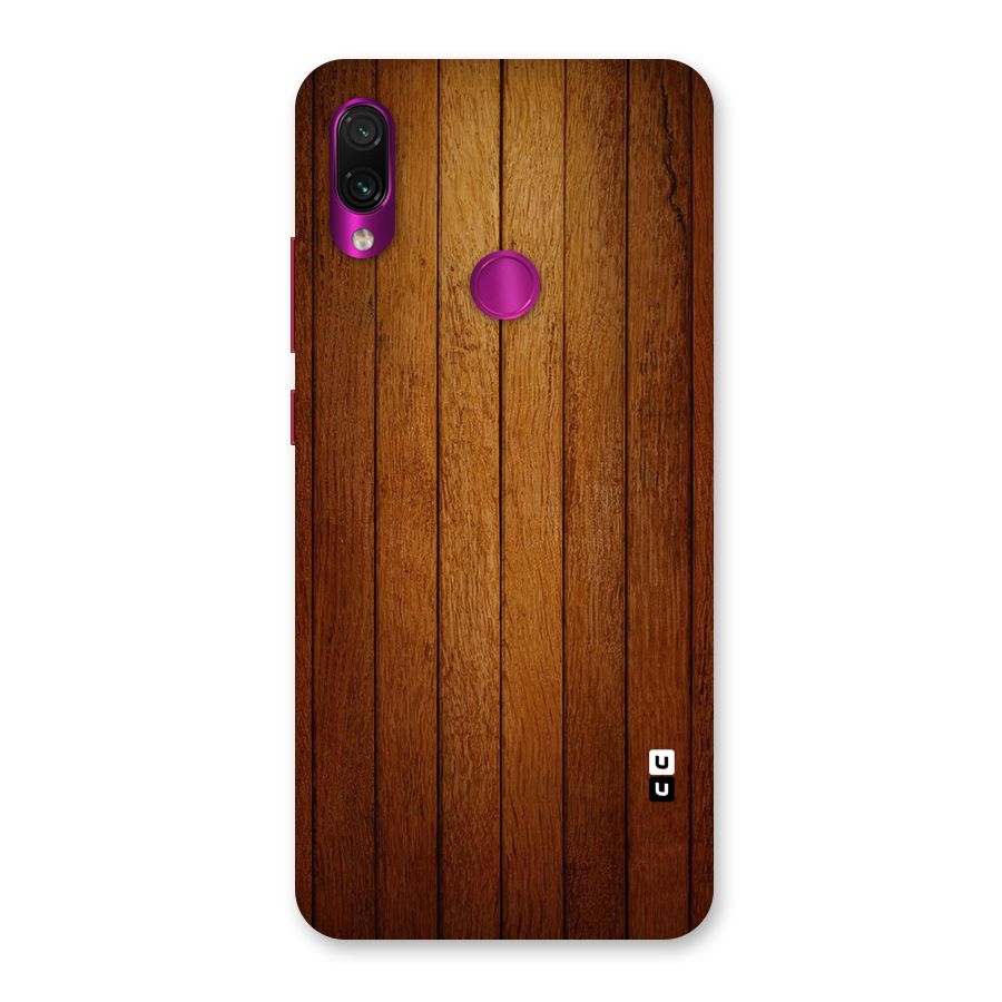 Proper Brown Wood Back Case for Redmi Note 7 Pro