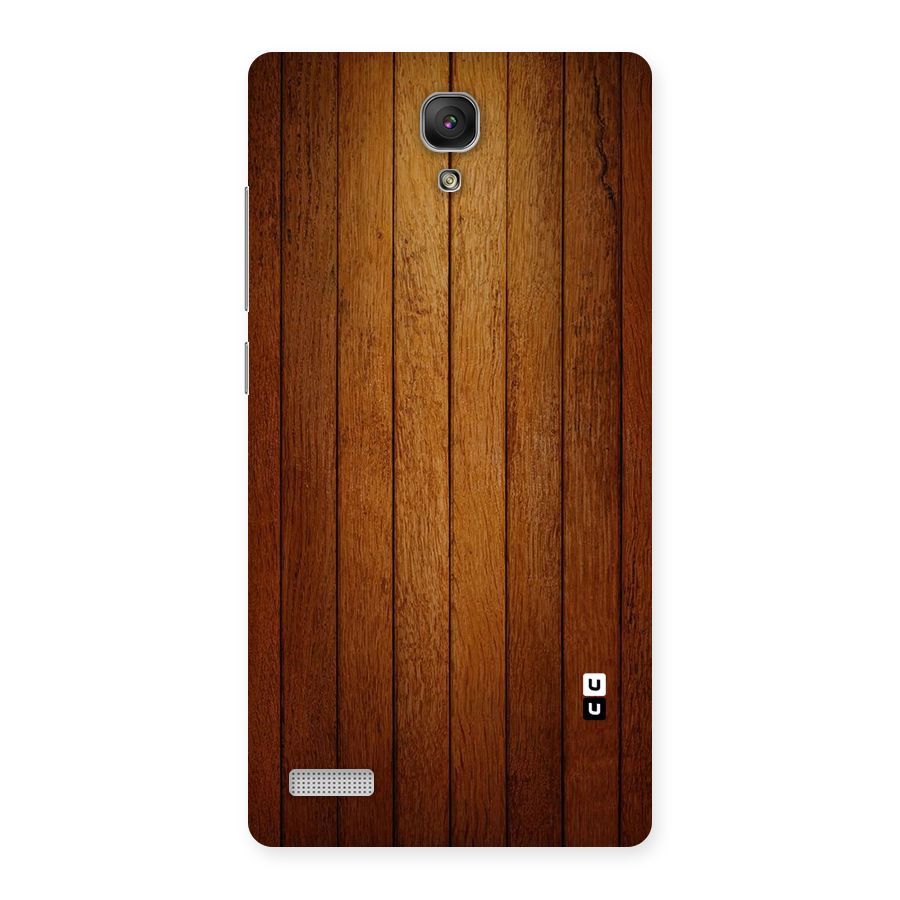 Proper Brown Wood Back Case for Redmi Note Prime