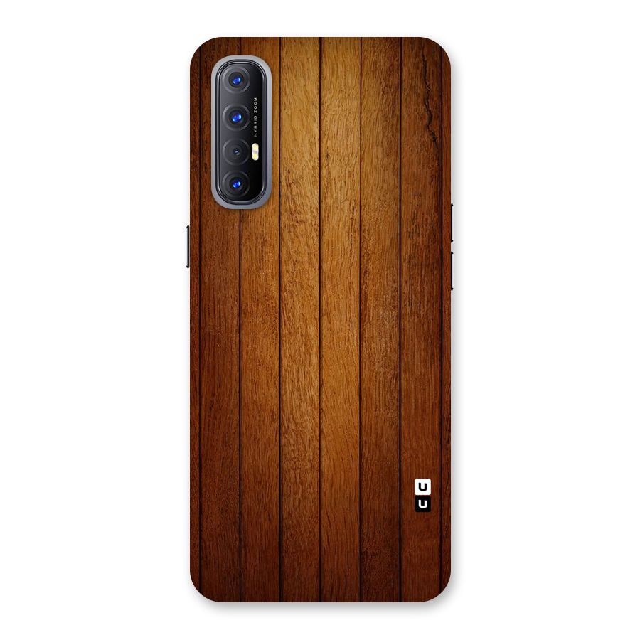 Proper Brown Wood Back Case for Reno3 Pro