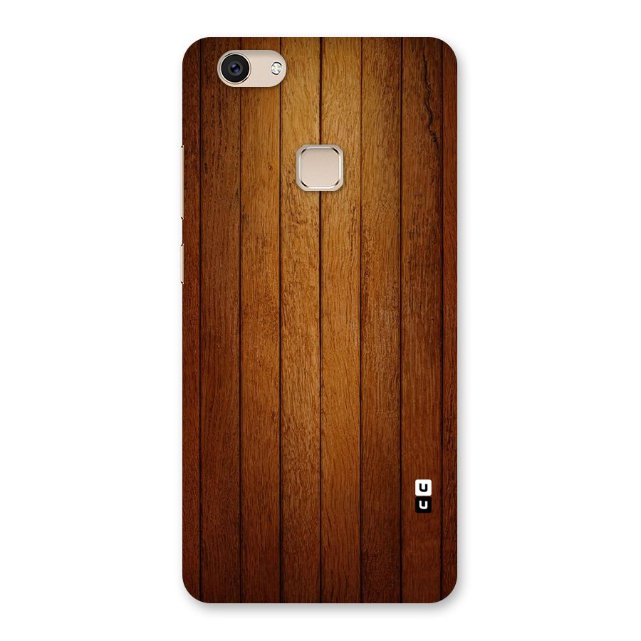 Proper Brown Wood Back Case for Vivo V7