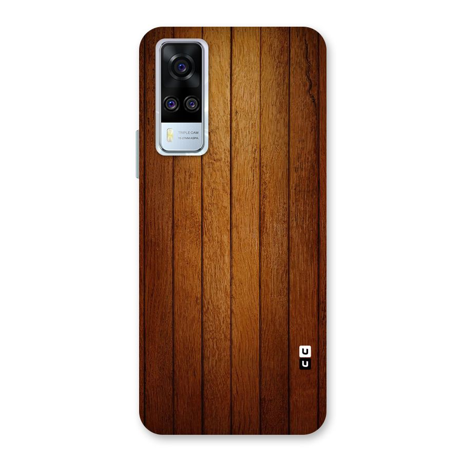 Proper Brown Wood Back Case for Vivo Y31