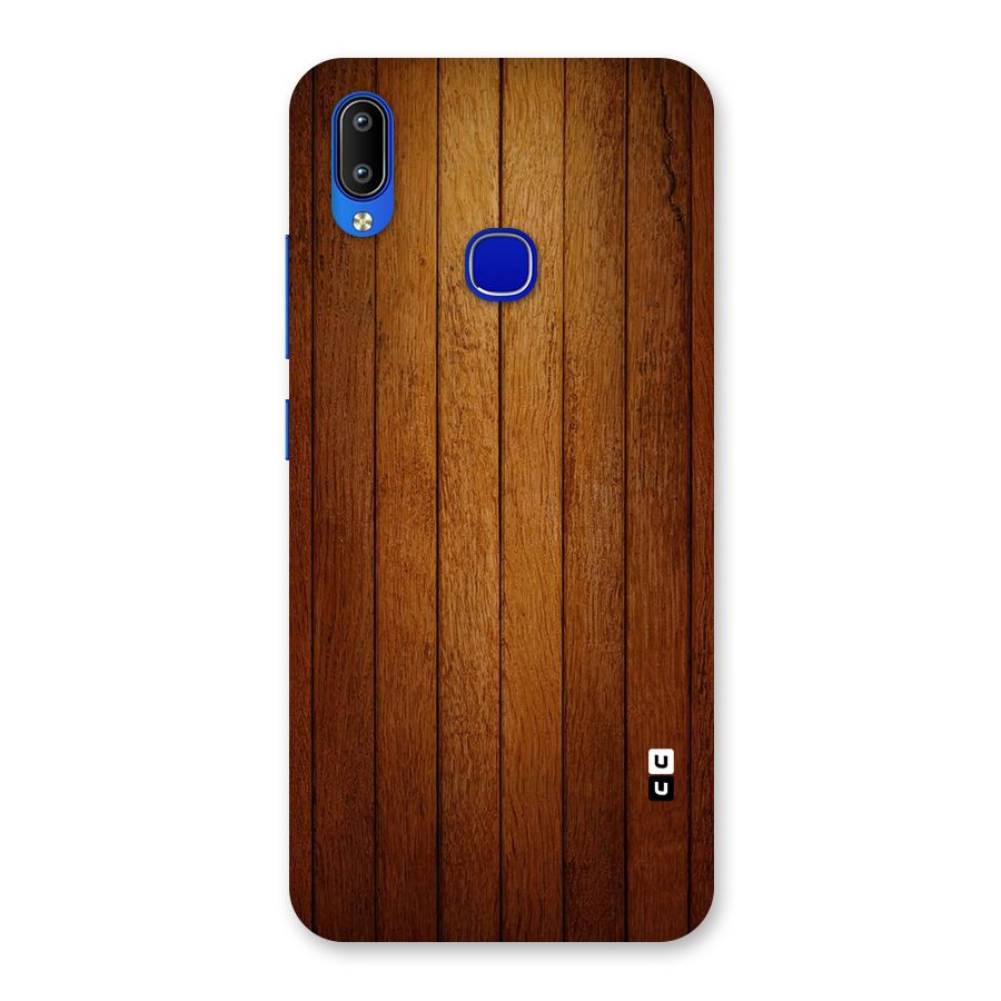 Proper Brown Wood Back Case for Vivo Y91