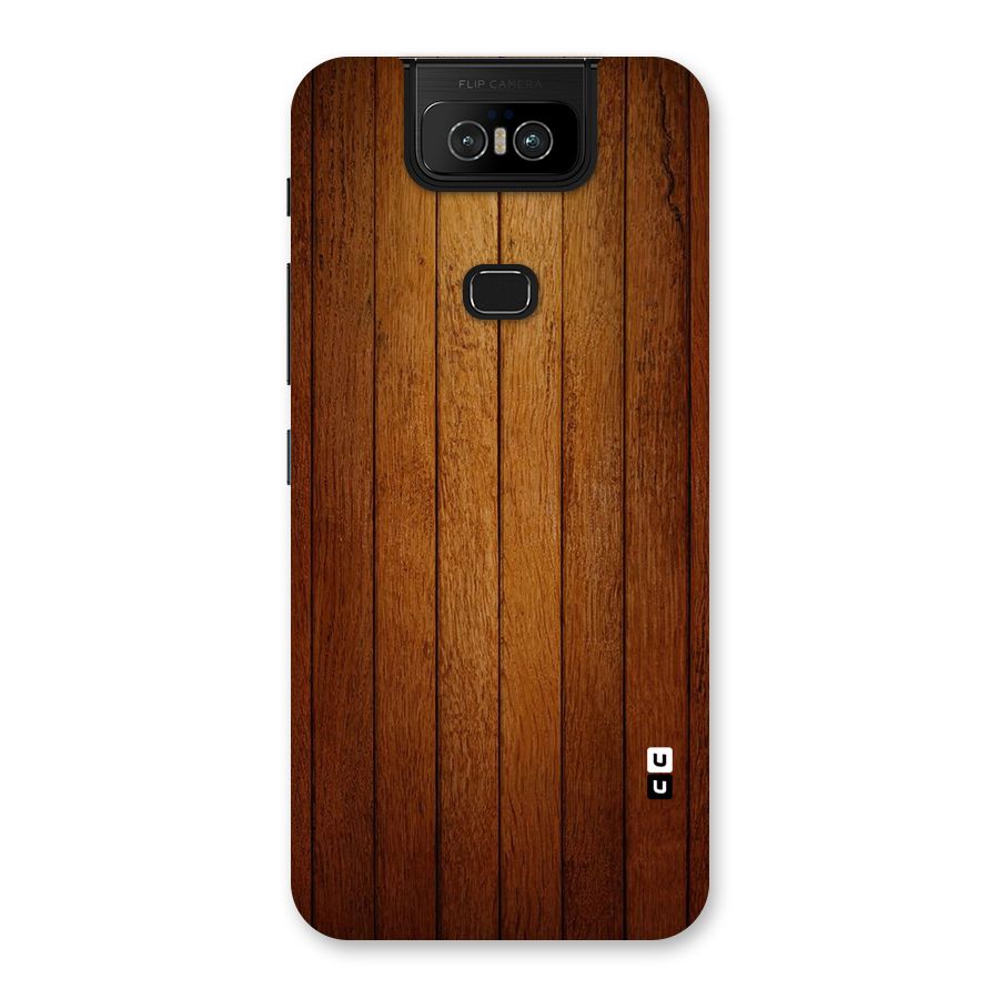Proper Brown Wood Back Case for Zenfone 6z