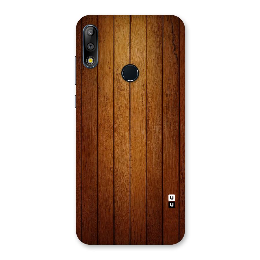 Proper Brown Wood Back Case for Zenfone Max Pro M2