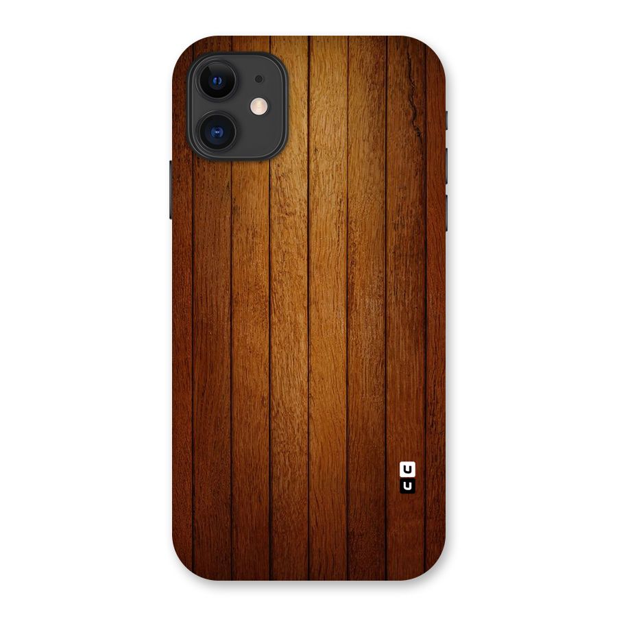 Proper Brown Wood Back Case for iPhone 11