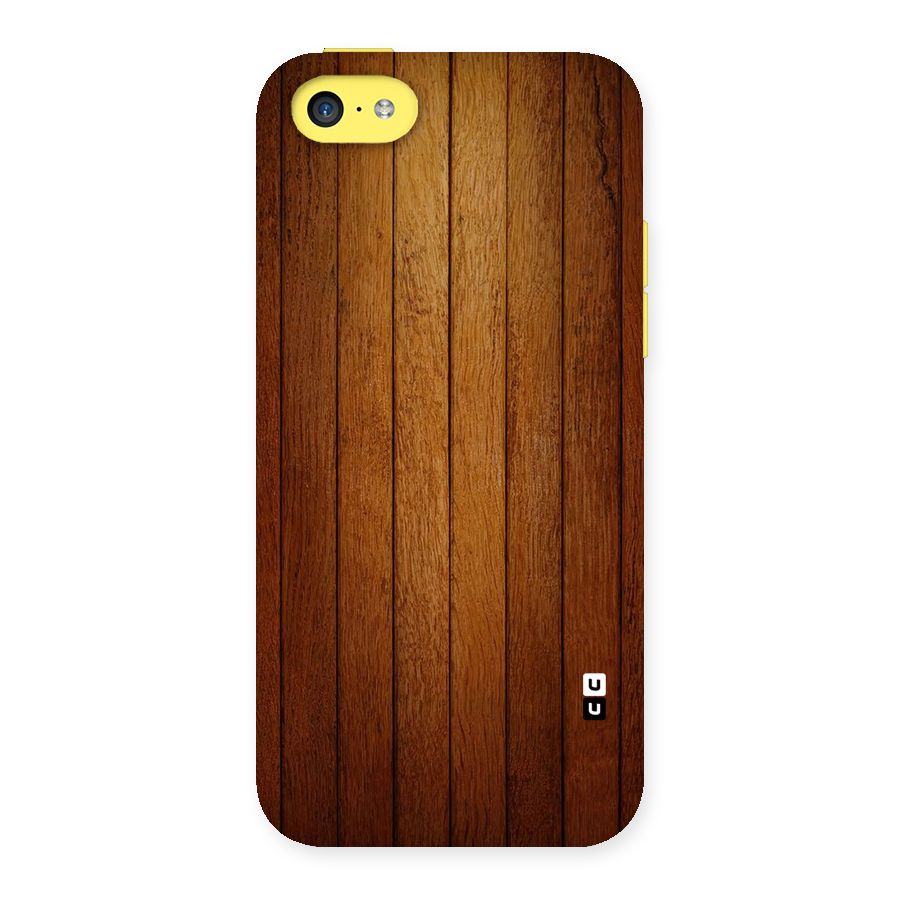 Proper Brown Wood Back Case for iPhone 5C