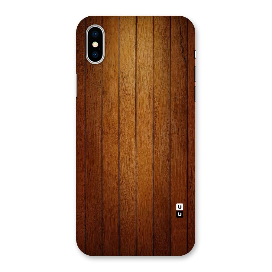 Proper Brown Wood Back Case for iPhone XS