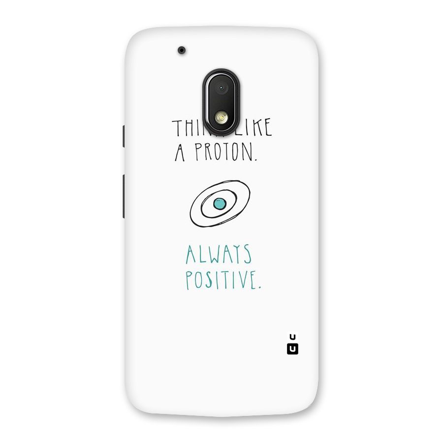 Proton Positive Back Case for Moto G4 Play