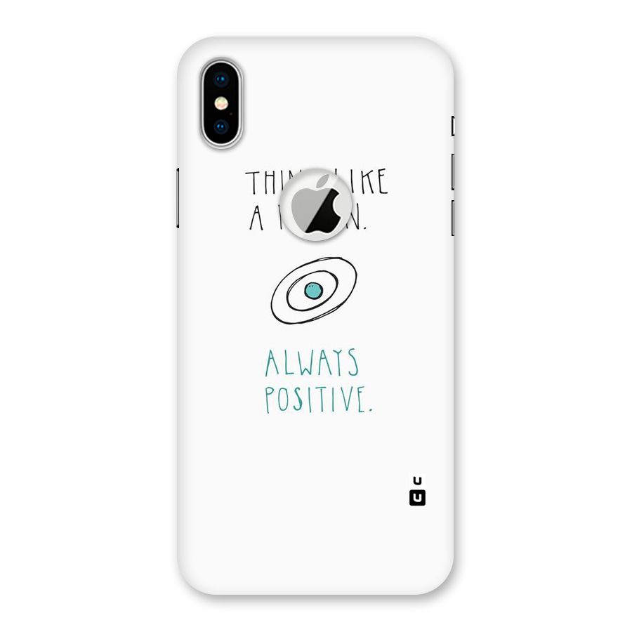 Proton Positive Back Case for iPhone X Logo Cut