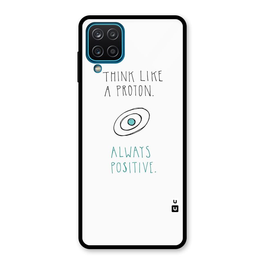 Proton Positive Glass Back Case for Galaxy A12