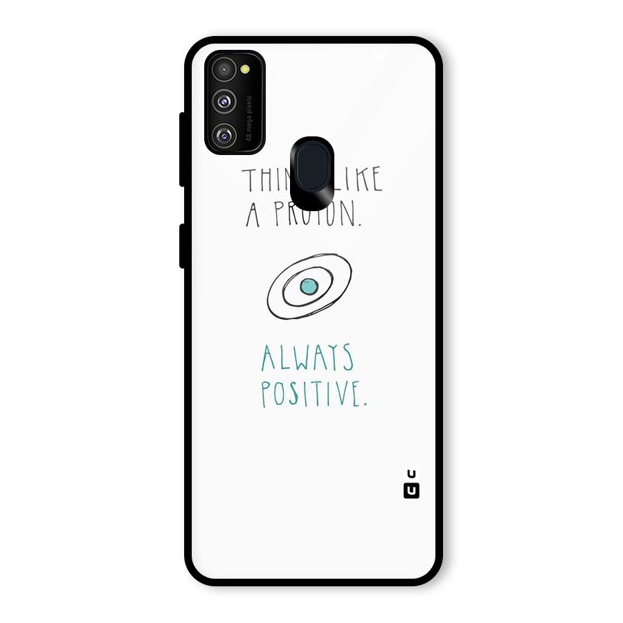 Proton Positive Glass Back Case for Galaxy M30s