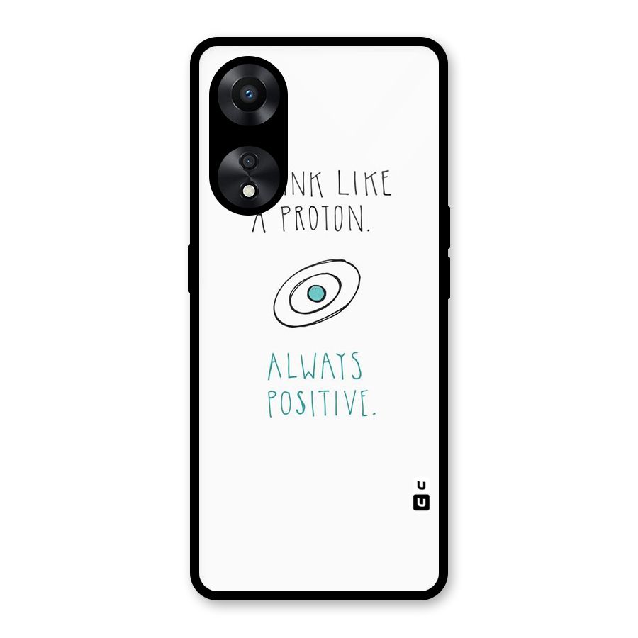 Proton Positive Glass Back Case for Oppo A78