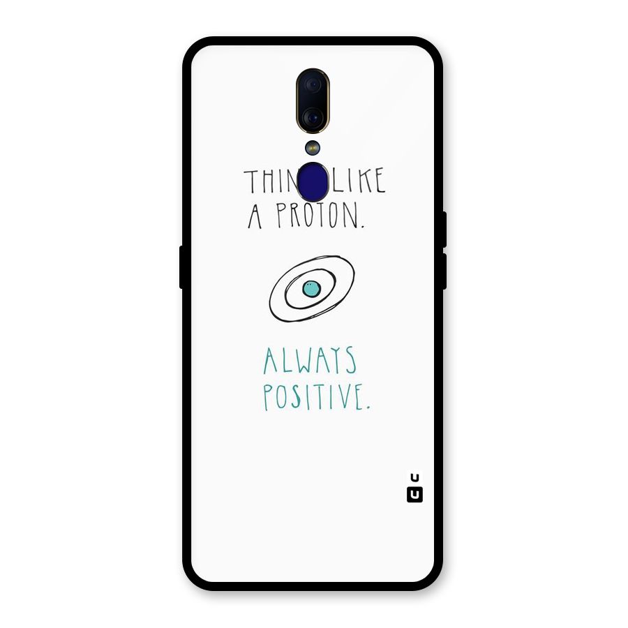 Proton Positive Glass Back Case for Oppo F11