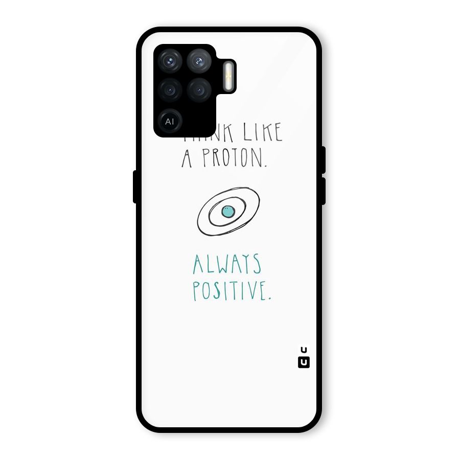 Proton Positive Glass Back Case for Oppo F19 Pro