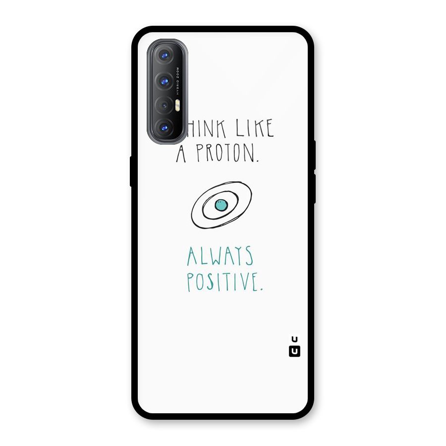 Proton Positive Glass Back Case for Oppo Reno3 Pro