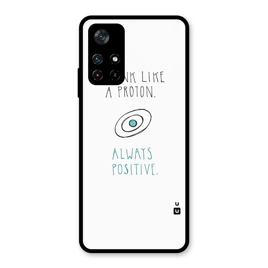 Proton Positive Glass Back Case for Poco M4 Pro 5G