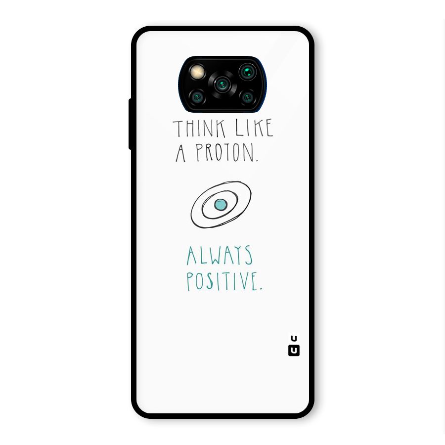 Proton Positive Glass Back Case for Poco X3 Pro