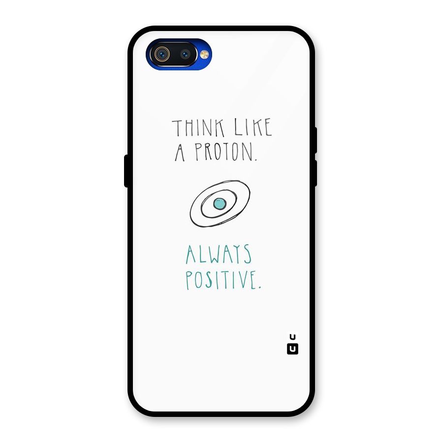 Proton Positive Glass Back Case for Realme C2