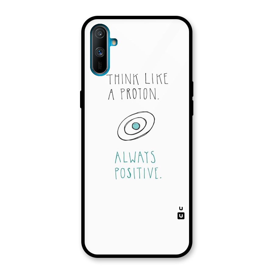 Proton Positive Glass Back Case for Realme C3