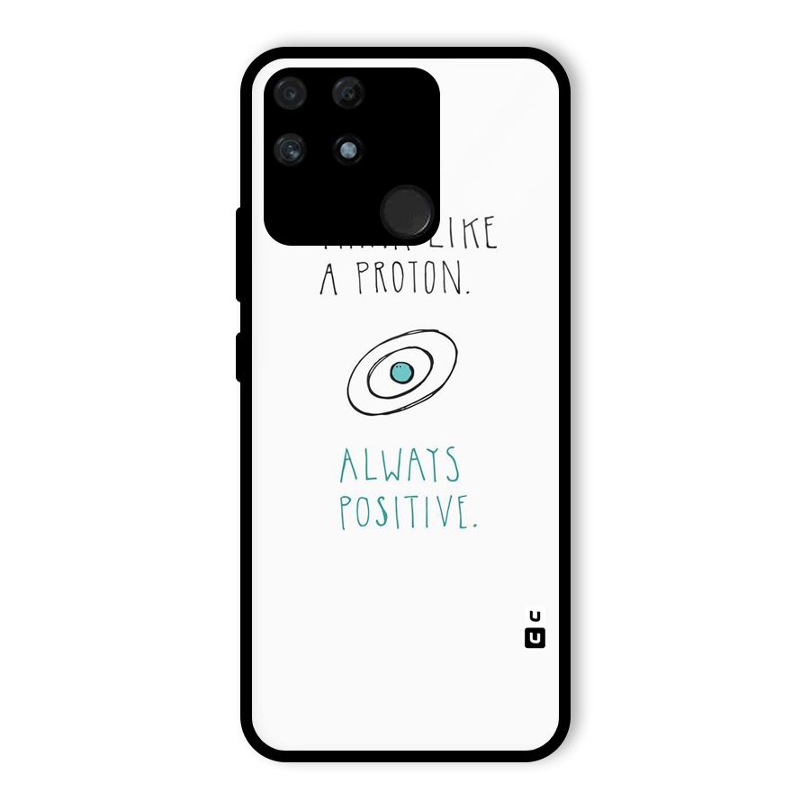 Proton Positive Glass Back Case for Realme Narzo 50A
