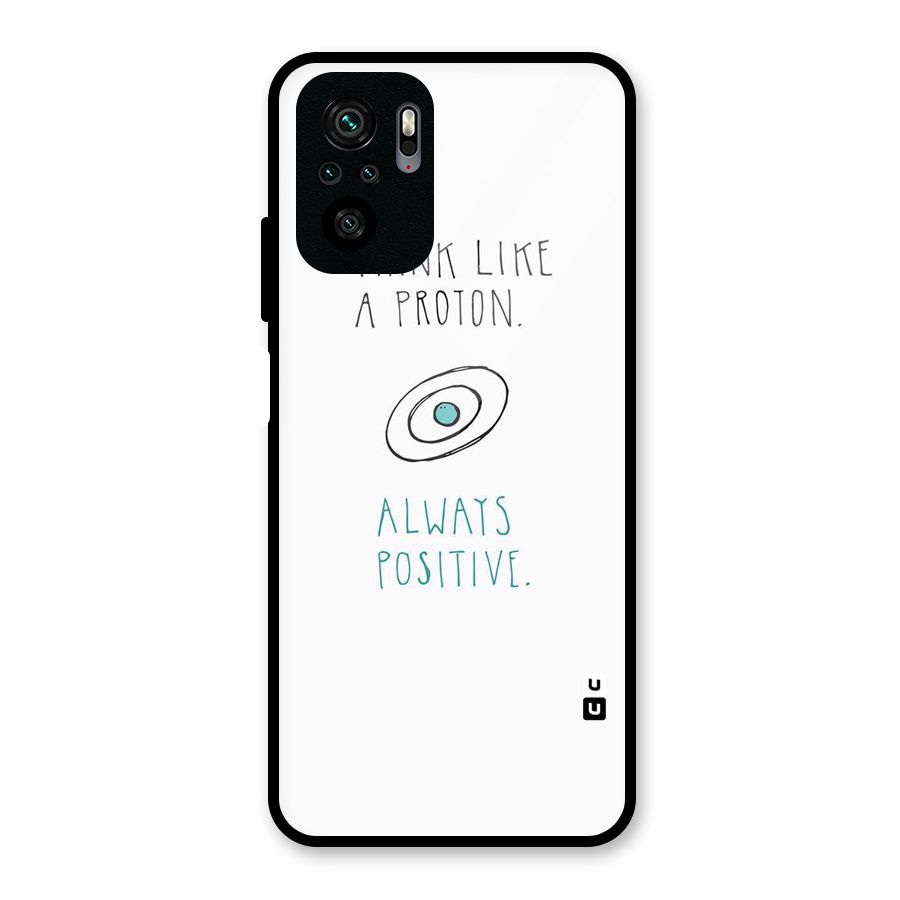Proton Positive Glass Back Case for Redmi Note 10S