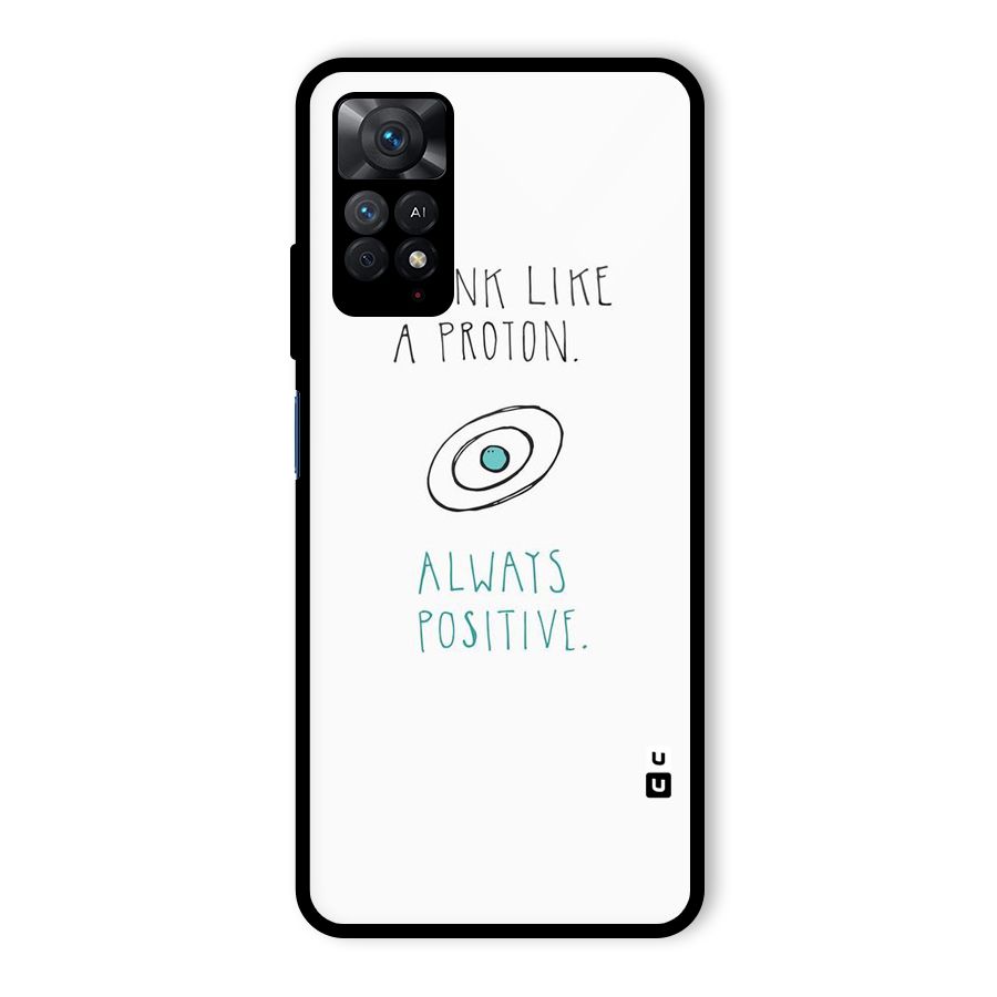 Proton Positive Glass Back Case for Redmi Note 11 Pro