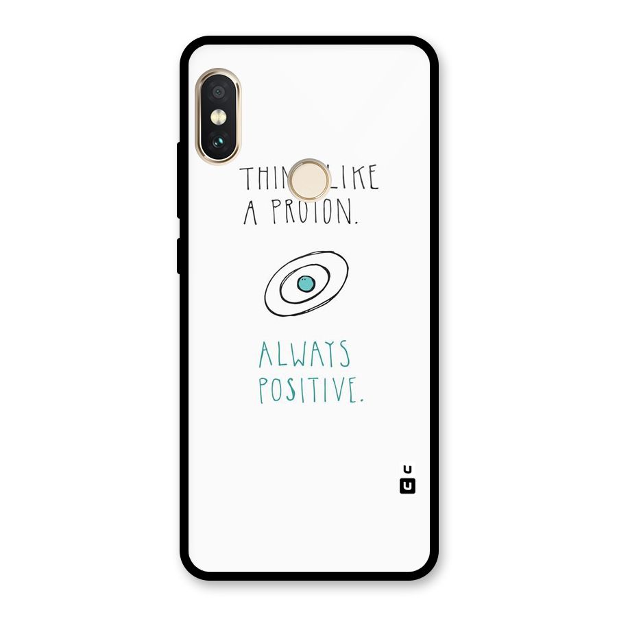 Proton Positive Glass Back Case for Redmi Note 5 Pro