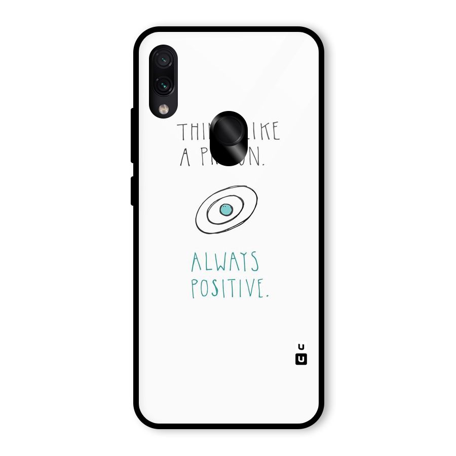Proton Positive Glass Back Case for Redmi Note 7 Pro