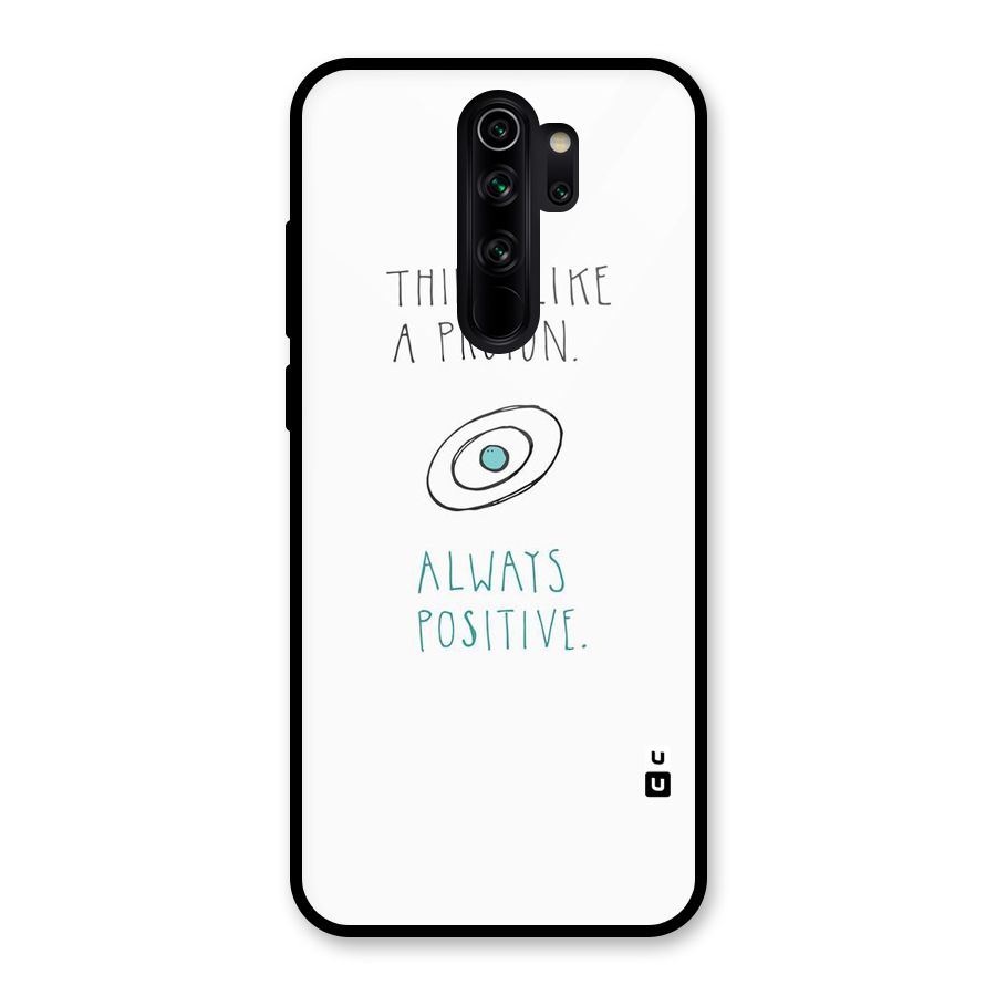 Proton Positive Glass Back Case for Redmi Note 8 Pro