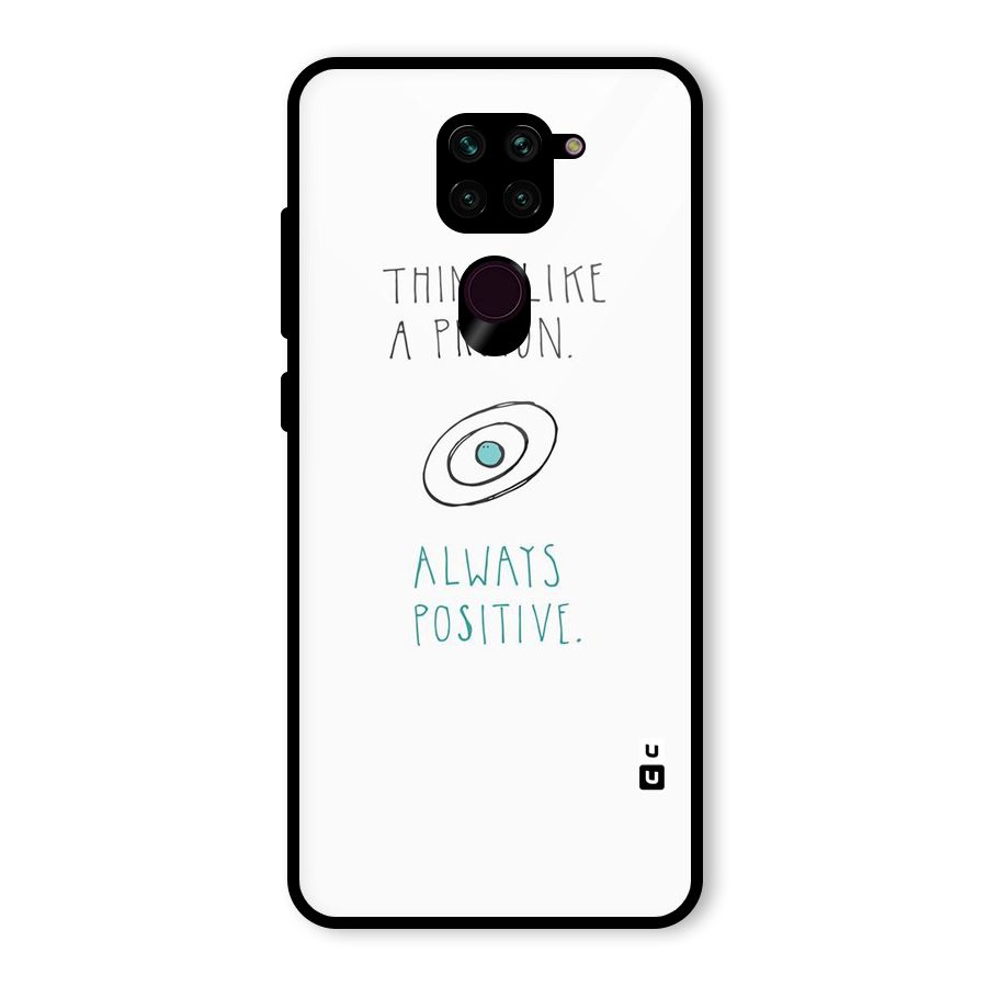 Proton Positive Glass Back Case for Redmi Note 9