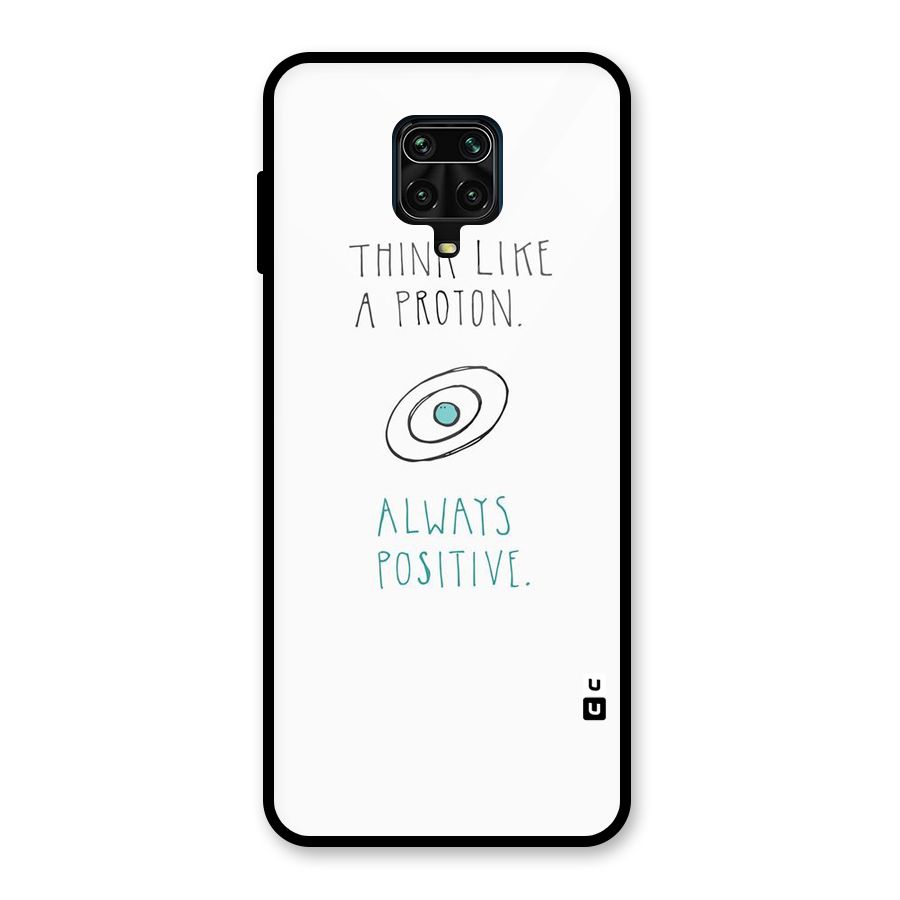 Proton Positive Glass Back Case for Redmi Note 9 Pro