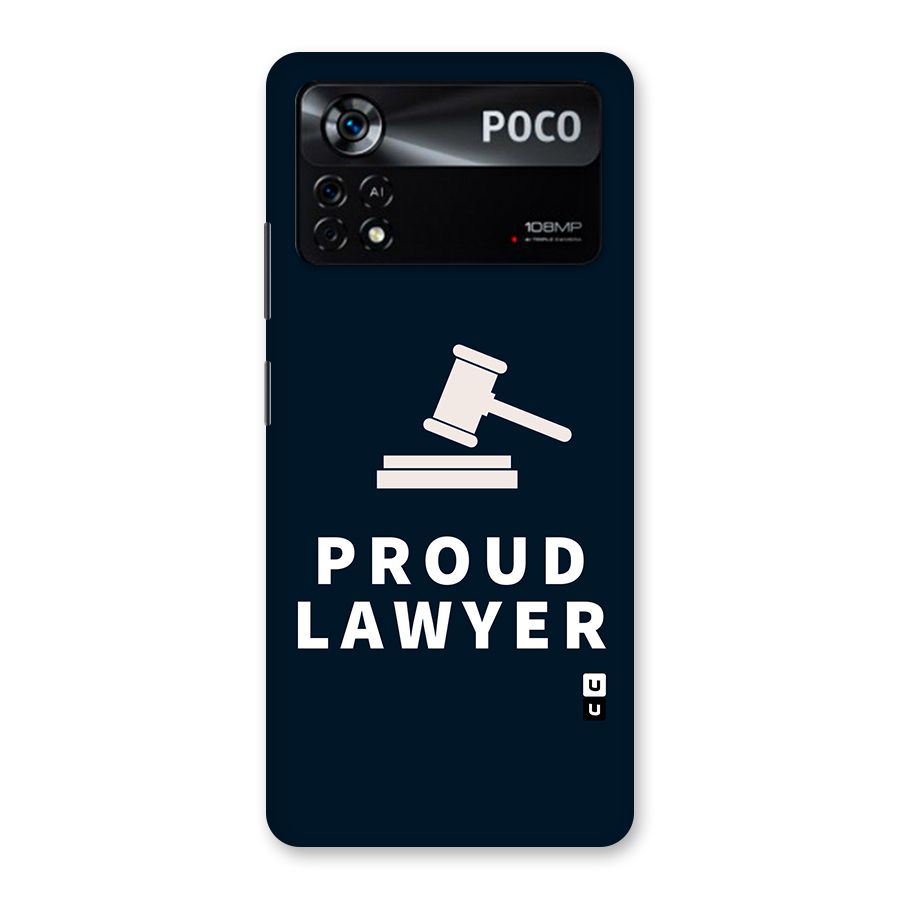 Proud Lawyer Back Case for Poco X4 Pro 5G