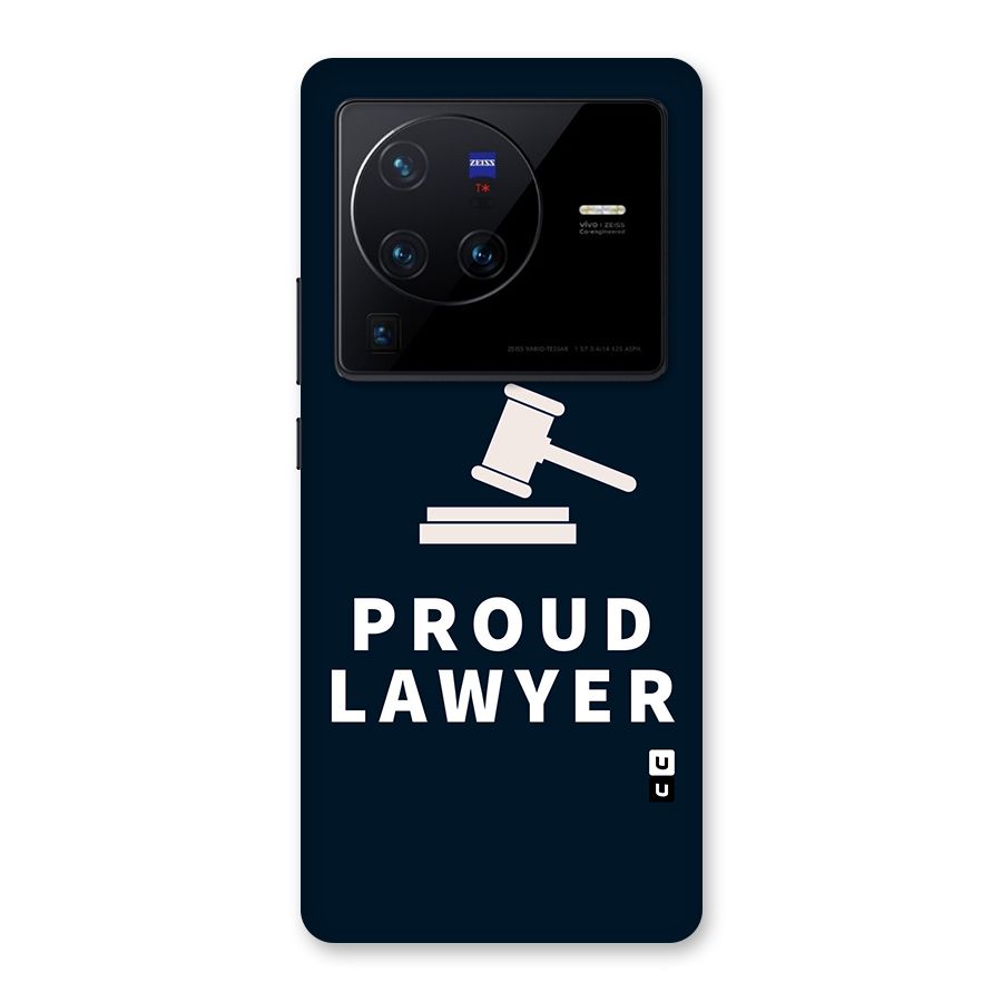 Proud Lawyer Back Case for Vivo X80 Pro