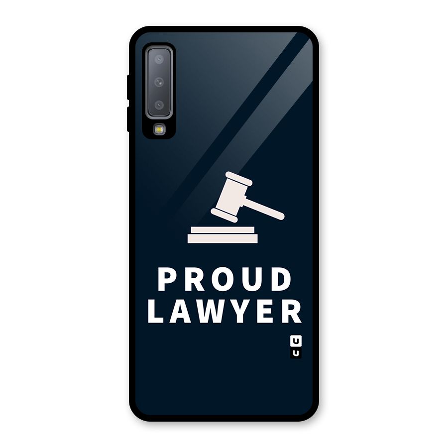 Proud Lawyer Glass Back Case for Galaxy A7 (2018)