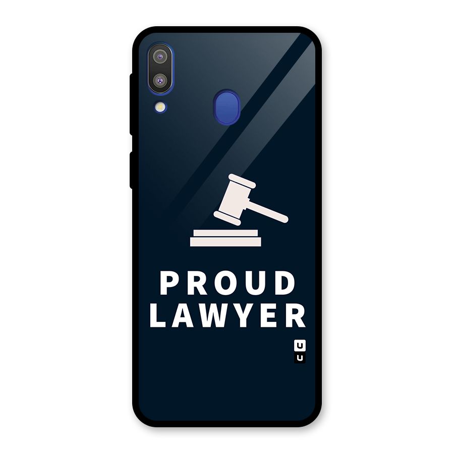Proud Lawyer Glass Back Case for Galaxy M20