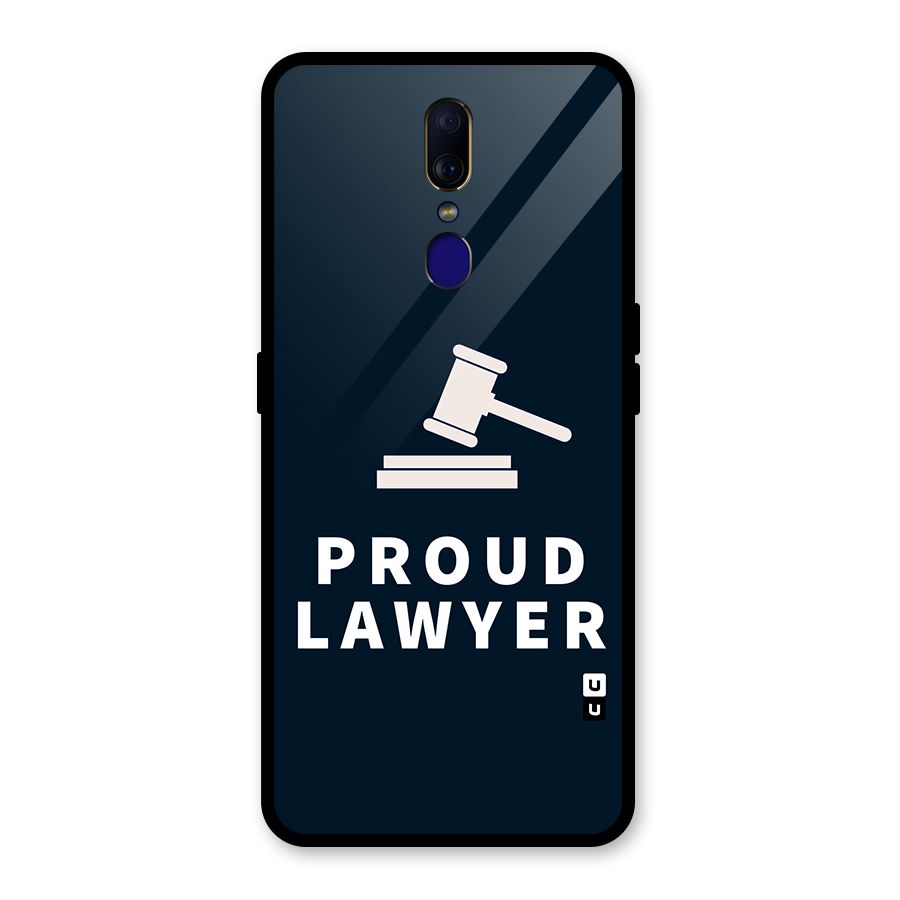 Proud Lawyer Glass Back Case for Oppo F11