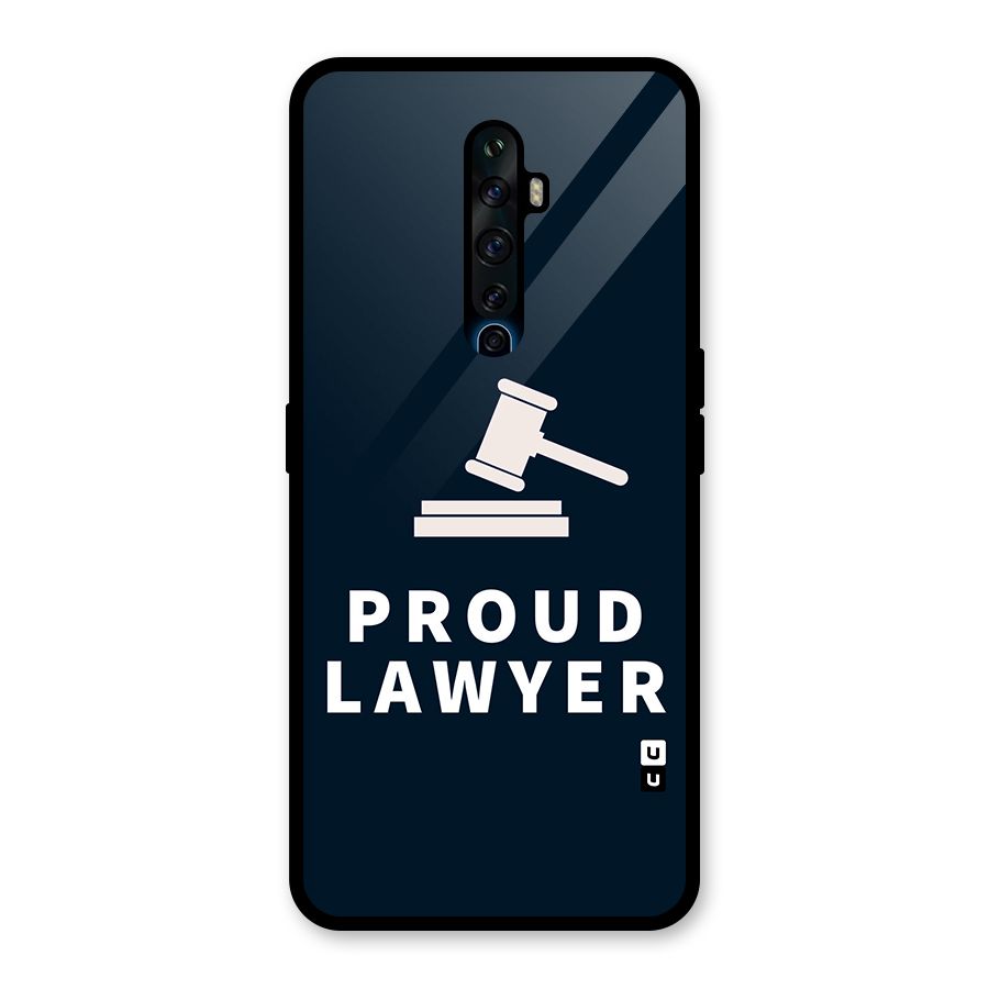 Proud Lawyer Glass Back Case for Oppo Reno2 F
