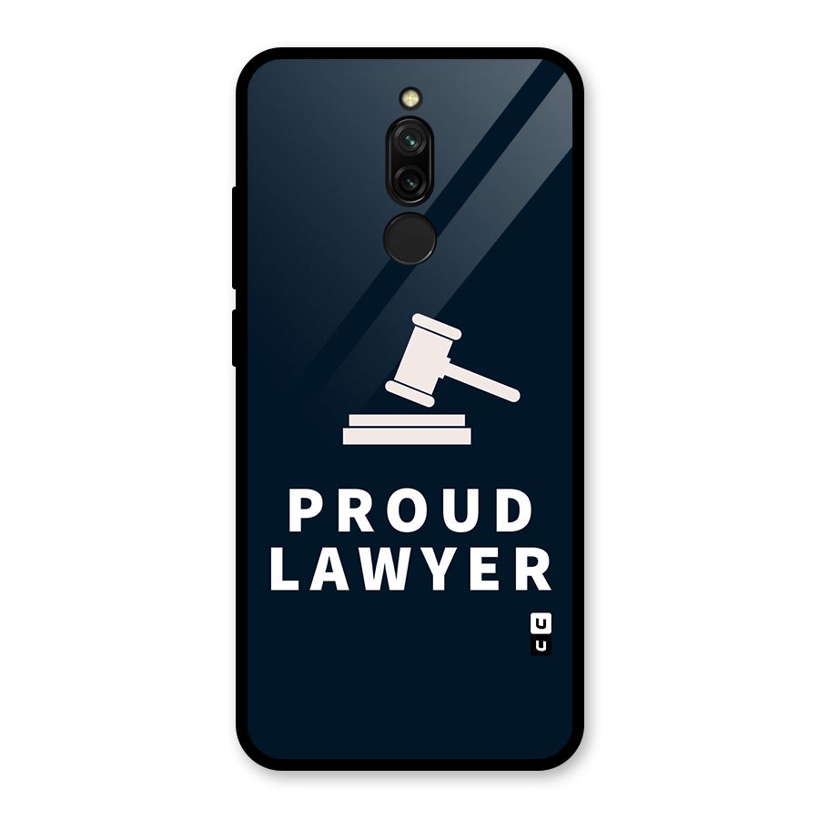 Proud Lawyer Glass Back Case for Redmi 8